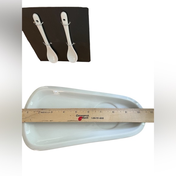 New in box 2 coffee cups & 2 plates & spoons. dessert, snacks, appetizers- - Picture 3 of 6